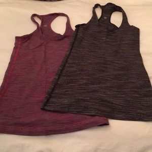 Lululemon striped racerback tanks